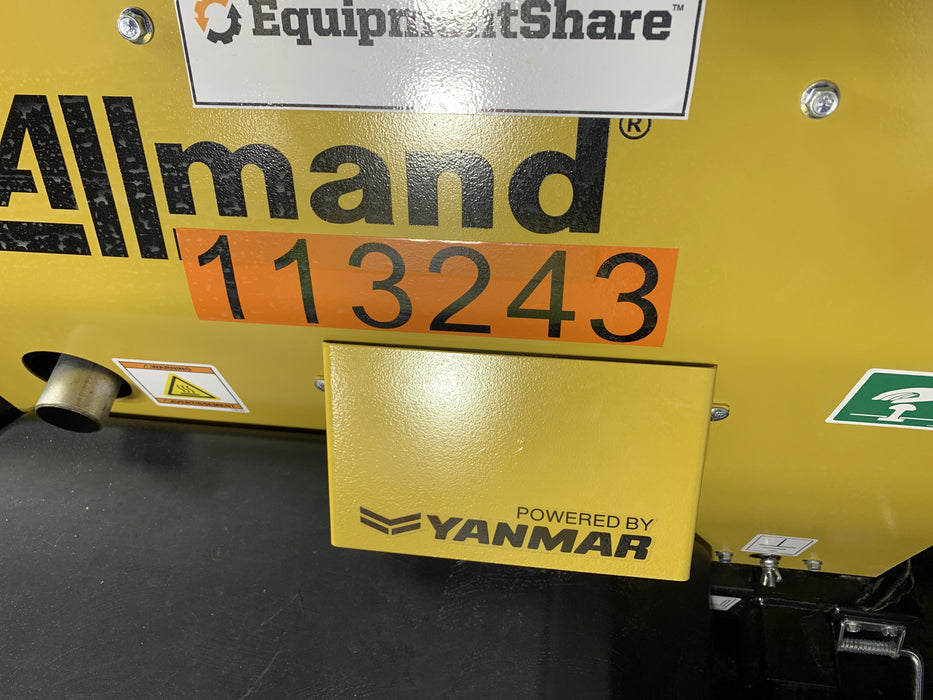 2020 Allmand NLV3GR (4) LED Light Fixture 350W, 23' Vertical Mast, 3kW Prime, Towable, Deep Sea L401, Leveling Jacks, Yanmar T4F 5.8hp