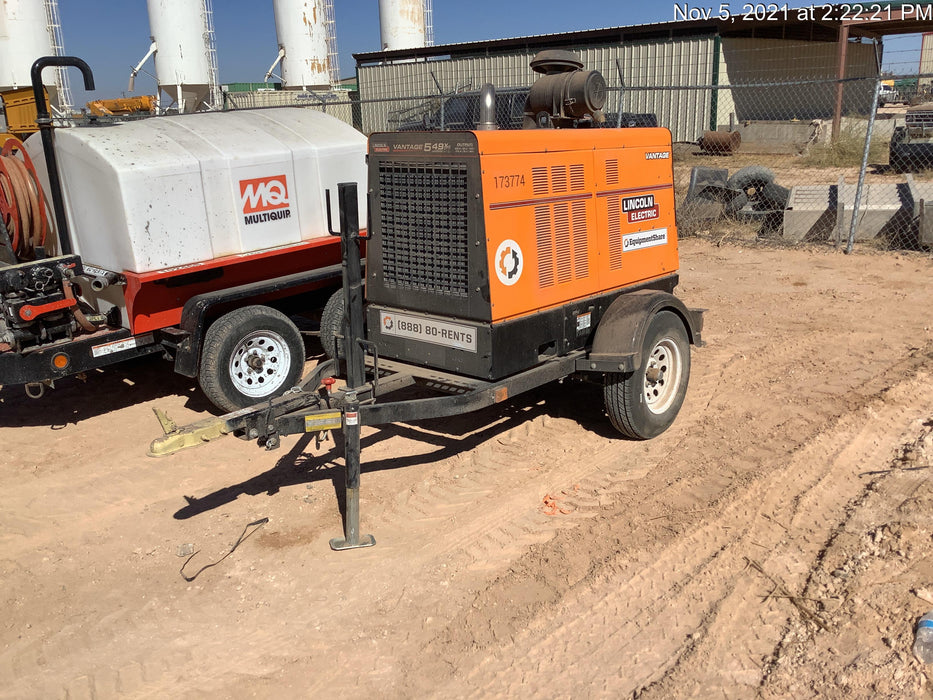 2021 Lincoln Electric Vantage 549X Ready Pak 3, ORANGE (includes trailer, cable rack, fender light kit)