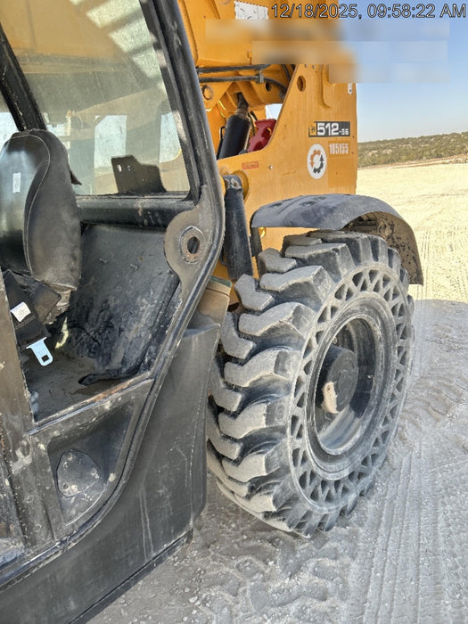 2020 JCB 512-56 Canopy, 74Hp, Solid Tires, Work Lights, Beacon, Aux Hydraulics, Back up Alarm, Lifting Eye, ES Decals