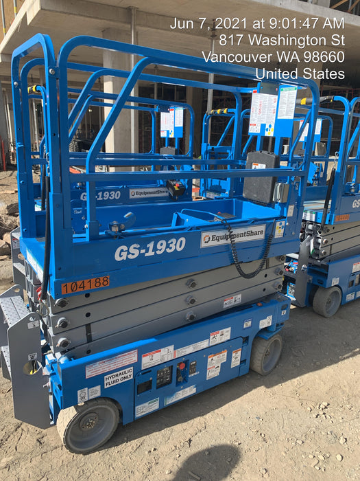 2020 Genie GS-1930 Standard Machine, 800W Inverter