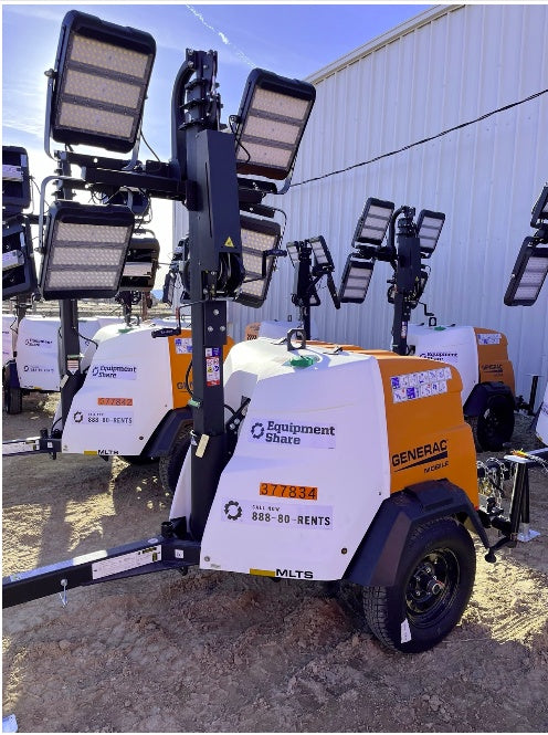 2023 Generac MLT2 Diesel, Flex Switch 120V Input, Powerzone Controller, 
(4) 320W LED Lights, 4kW Generator, 39.9 Gal Fuel Tank, 2" Ball, T3