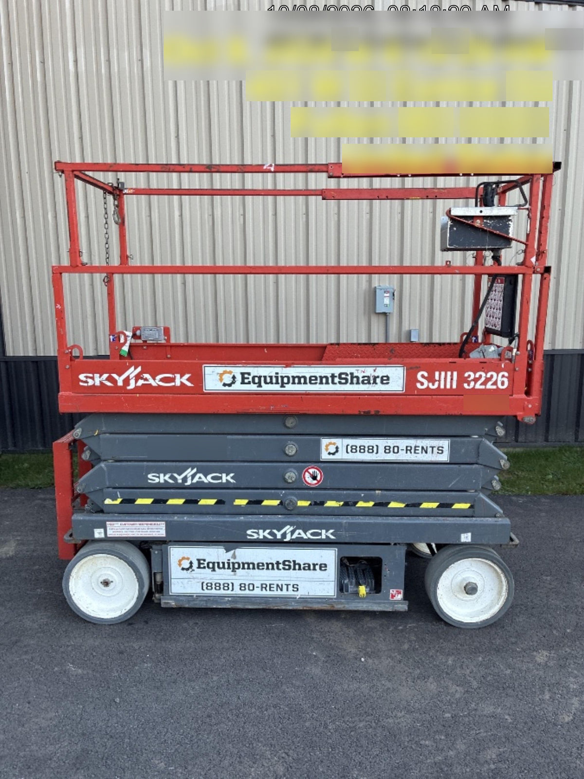 2019 Skyjack SJIII-3226 Standard Options