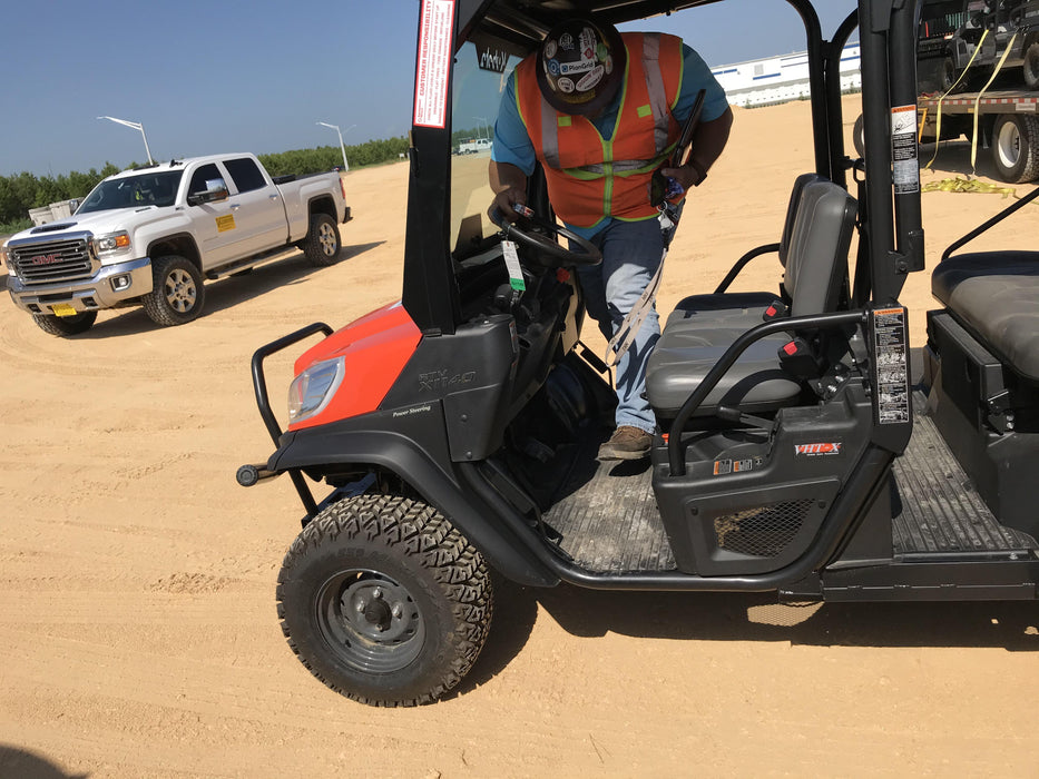 Kubota RTV-X1140W-H 4WD, LED Strobe, Windshield Acrylic Clear, Plastic Canopy, Wire Harness Kit, Backup Alarm
