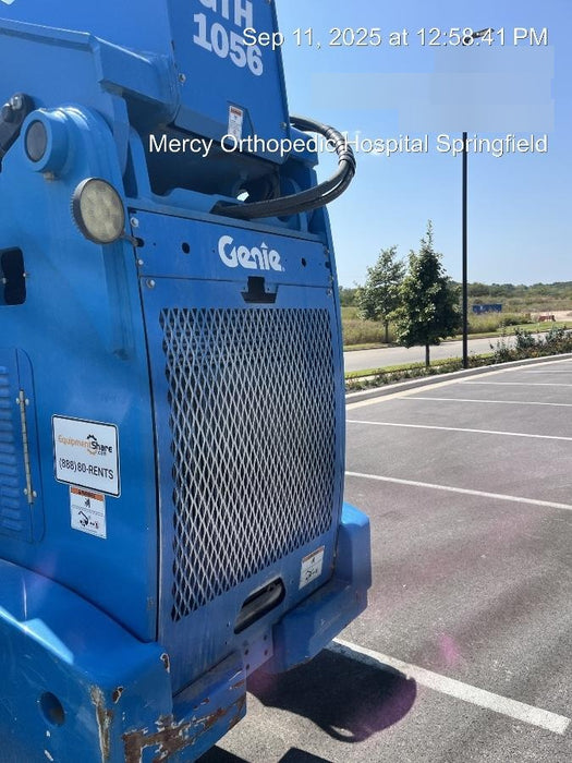 2019 Genie GTH-1056 Canopy, Solid RT Tires, LED Work Lights, Beacon 60" QA Carriage, 60" Forks