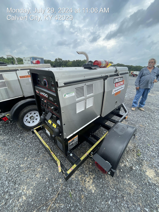 2024 Lincoln Electric LE400 Kubota V1505, Trlr, Cable Rack, Light Kit, ES Decals, T3