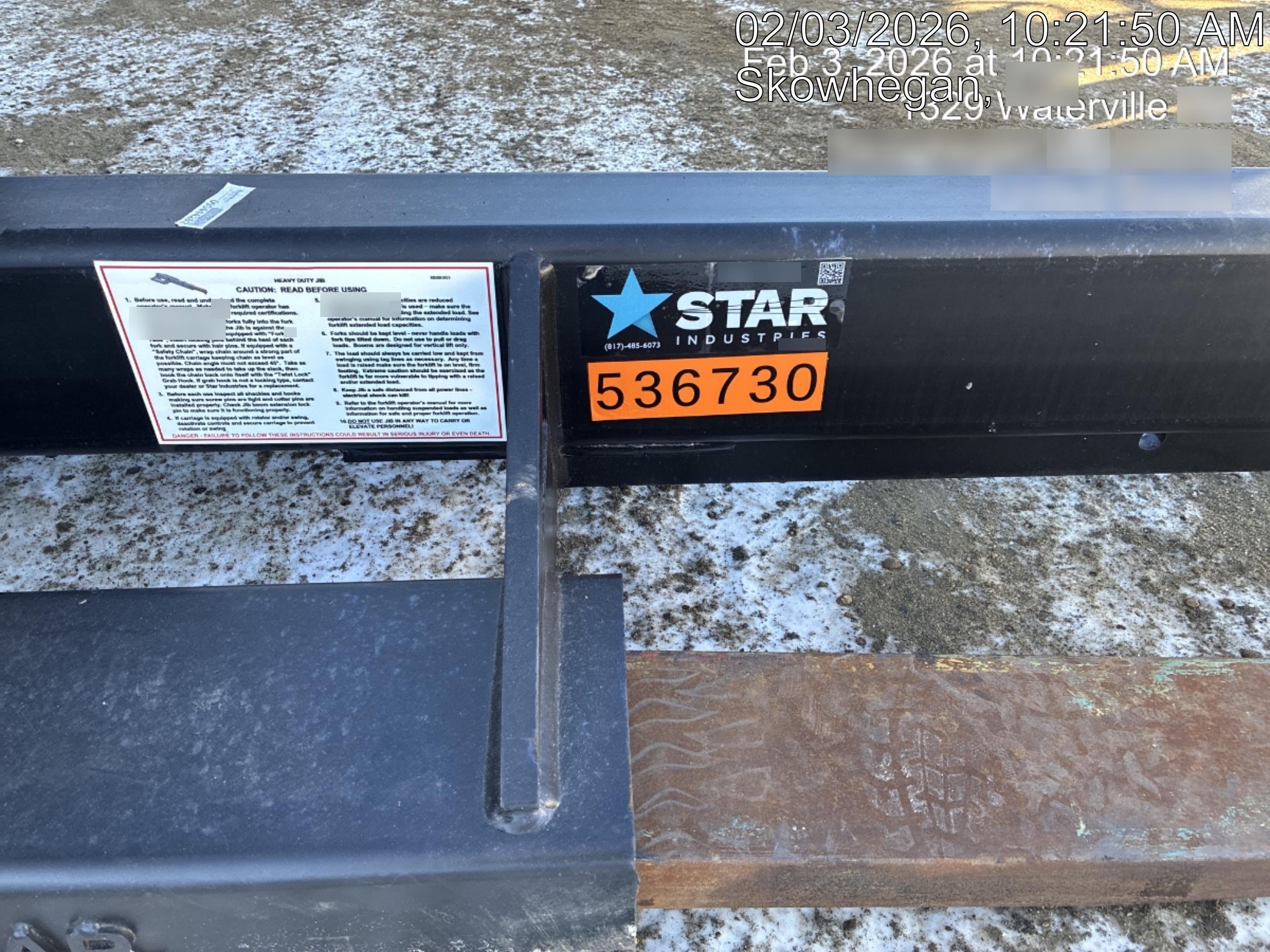 2025 STAR INDUSTRIES M1360B - Star JIB Boom
