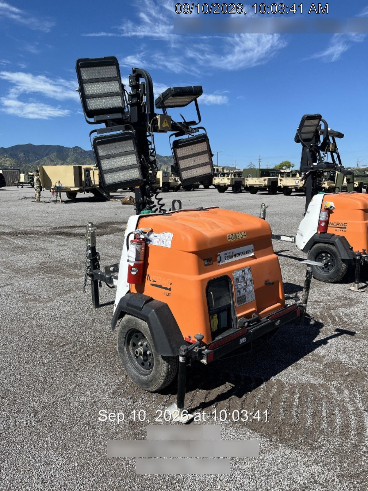 2024 Generac MLT2 Diesel, Flex Switch 120V Input, Powerzone Controller, 
(4) 320W LED Lights, 4kW Generator, 39.9 Gal Fuel Tank, 2" Ball, T3