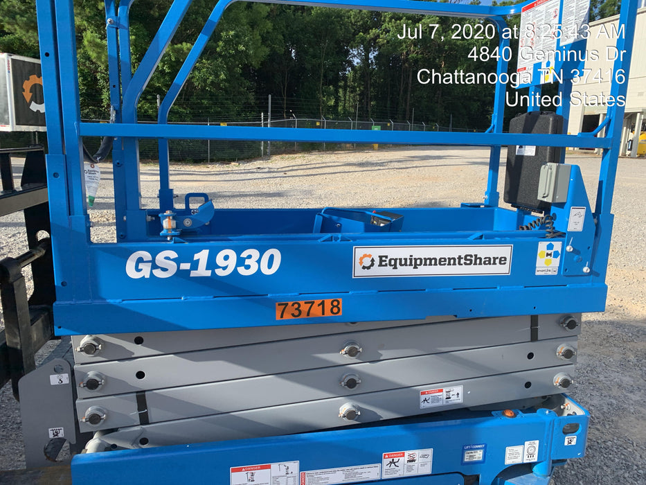 2020 Genie GS-1930 Fixed rails with chain entry gate - Pre A92.20