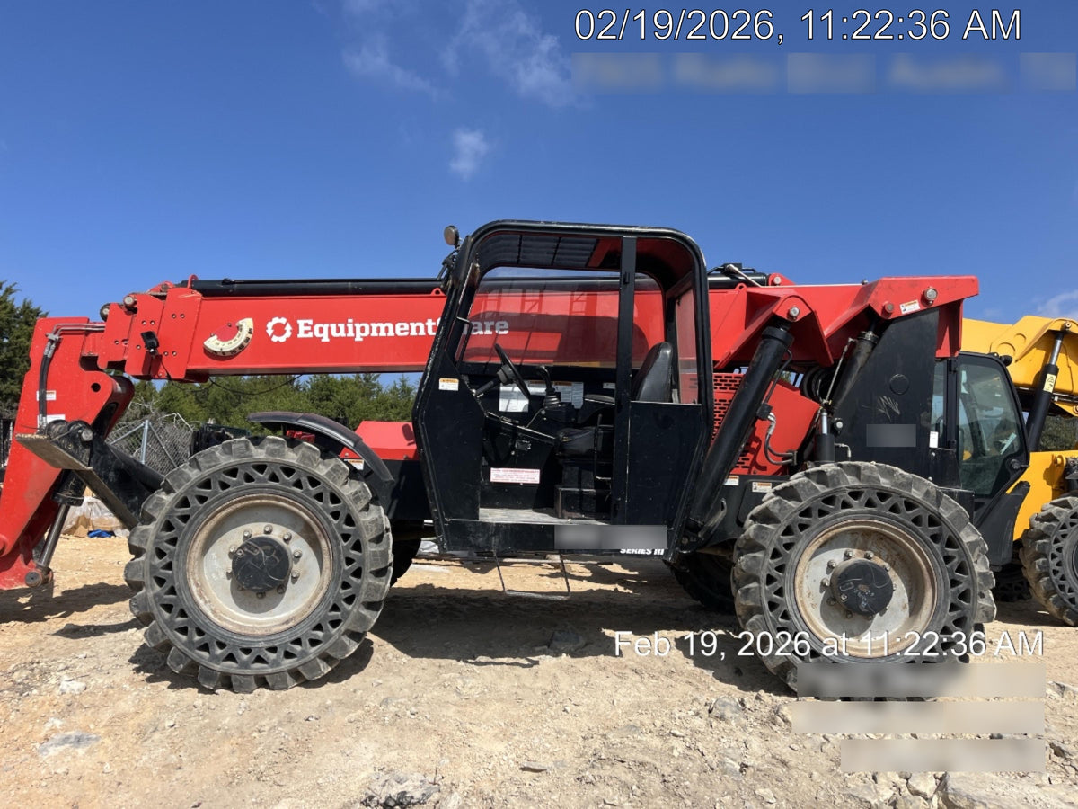 2019 Manitou MTA10055 Canopy, 120 HP, Solid Tires, Work Lights, Lift Hook, Auxiliary Hydraulics 66" Carriage and 60" Forks