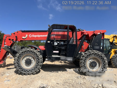 2019 Manitou MTA10055 Canopy, 120 HP, Solid Tires, Work Lights, Lift Hook, Auxiliary Hydraulics 66" Carriage and 60" Forks