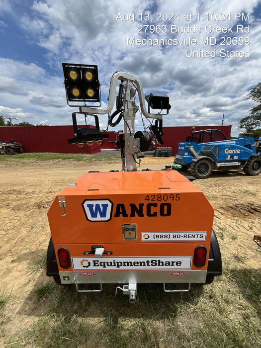 2024 Wanco WLTT-4MM4K Diesel, Deep Sea Controller, Shore Power Plug, Auto Start, (4) 350W LED Floodlights, 4kW Generator, 60 Gal Fuel Tank, 2" Ball, T3