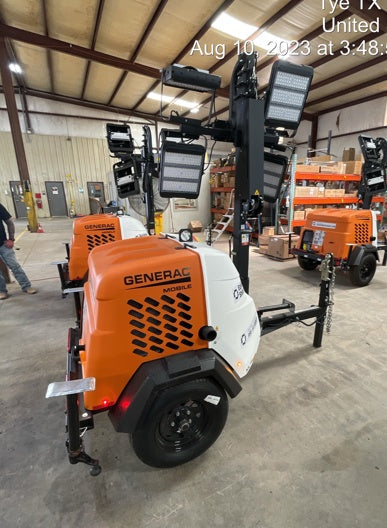 2023 Generac MLT2 Diesel, Flex Switch 120V Input, Powerzone Controller, (4) 320W LED Lights, 4kW Generator, 39.9 Gal Fuel Tank, 2" Ball, T3