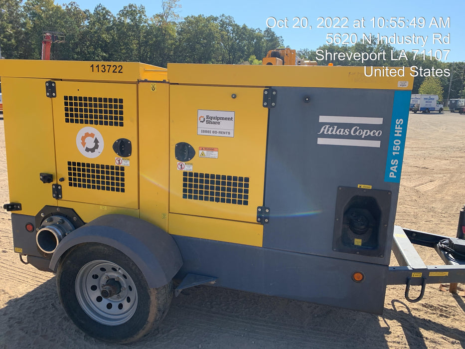 2020 ATLAS COPCO PAS 150 HF CS Enclosed