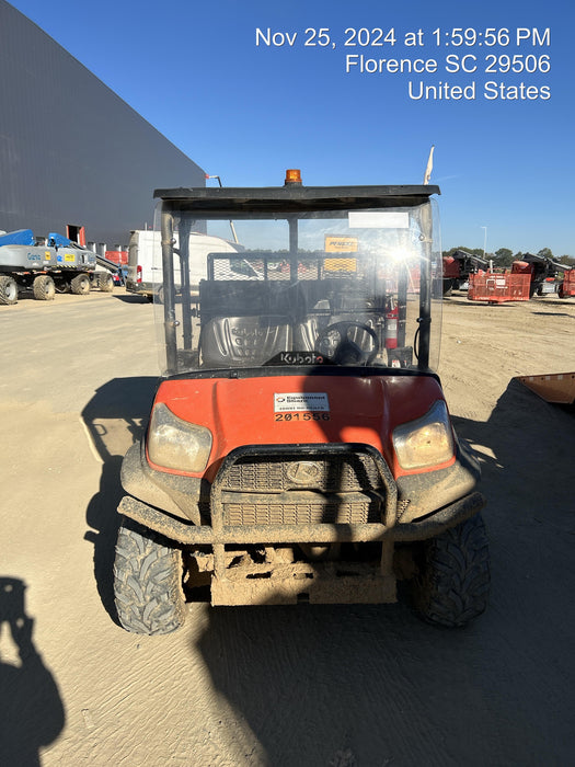 2022 Kubota RTV-X1140W-H Plastic Canopy, Windshield Acrylic Clear, LED Strobe Light, Wire Harness Kit, Back up Alarm