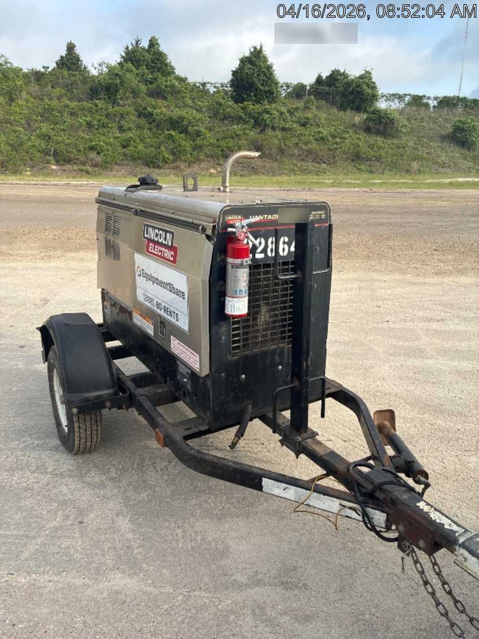 2019 Lincoln Electric Vantage 322 Lincoln Vantage 322 Welder w/Trailer, Light Kit, Cable Rack