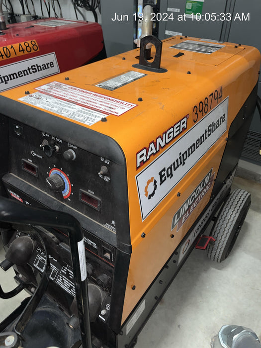 2024 Lincoln Electric Ranger 305 LPG Ranger 305 LPG, Undercarriage, Tank Holder & Strap, 10kw AC Gen, 25hp Kohler LPG Eng