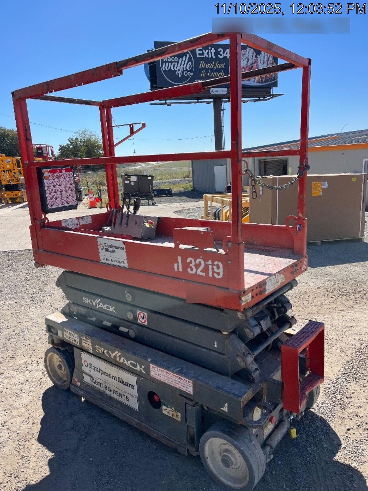 2019 Skyjack SJIII-3219 Standard Options, Trojan Batteries