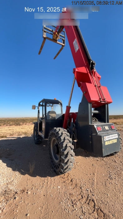 2018 Manitou MTA10055 Manitou MTA 10055 w/Open ROPS, Work Lights/Strobe, Aux Hyd, Solid Tires, Lift Hook, 66" Carriage, 60" Forks