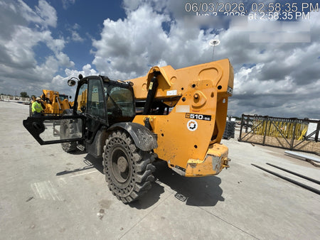 2020 JCB 510-56 Cab/Heat/Air, 74 HP, Solid Tires, STD Worklight, Beacon, Aux Hydraulics, Lifting Eye, Back up Alarm w/66" Carriage/60" Forks