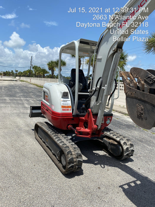 2020 Takeuchi TB235-2R Canopy, Rubber Tracks, Manual TAG QC