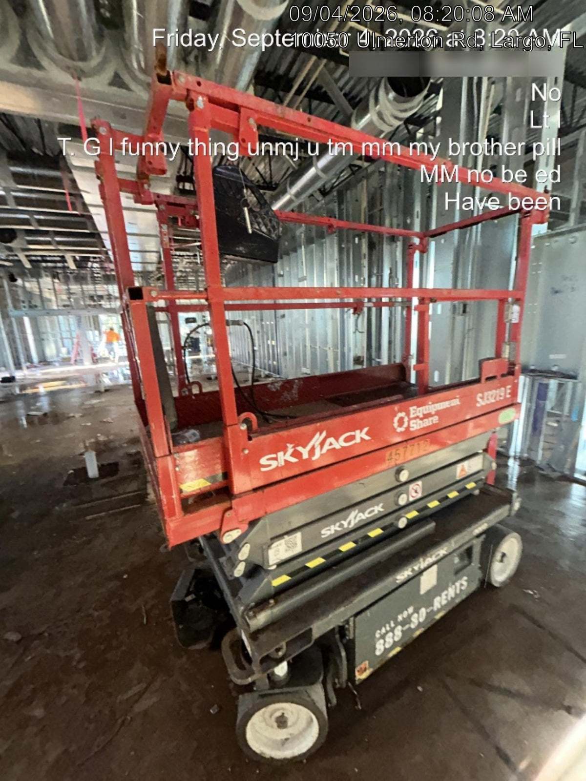 2024 Skyjack SJ3219 Electric Drive, Sld NM Tires, DBcns, RFRails, Power to Platform, T3 + Access Control