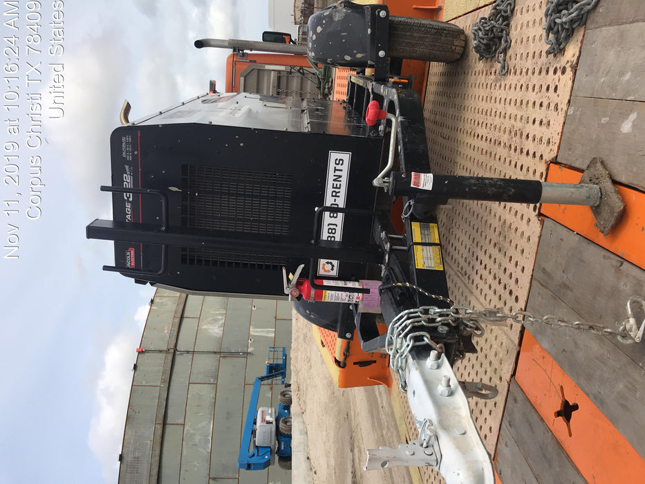 2019 Lincoln Electric Vantage 322 Welder Ready-Pak 3, Two wheel trailer, Fender and Light kit, Cable Rack