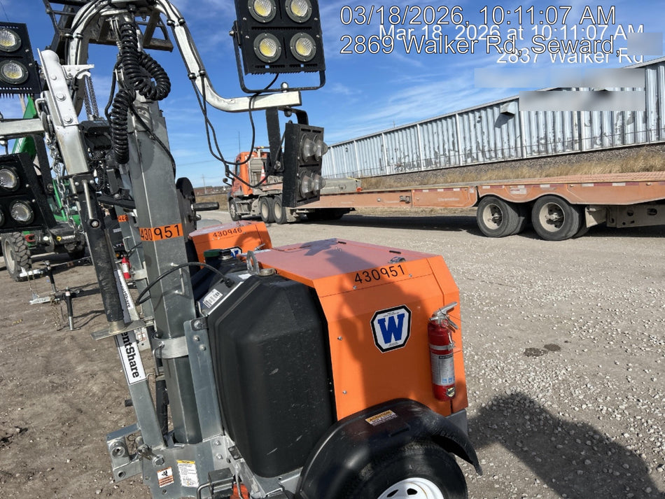 2024 Wanco WLTT-4MM4K Diesel, Deep Sea Controller, Shore Power Plug, Auto Start, (4) 350W LED Floodlights, 4kW Generator, 60 Gal Fuel Tank, 2" Ball, T3