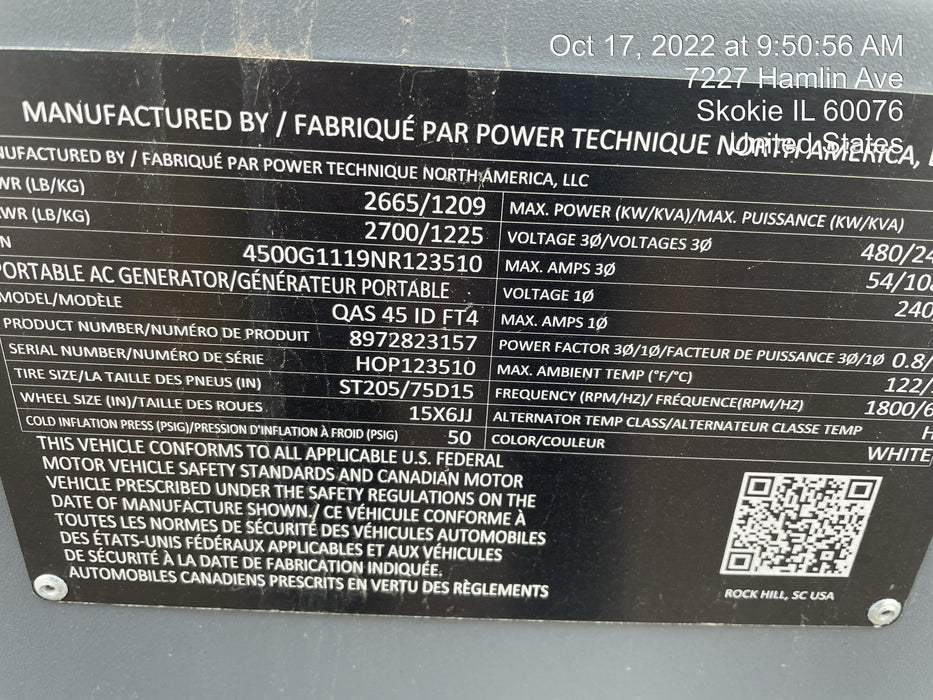 2022 ATLAS COPCO QAS45