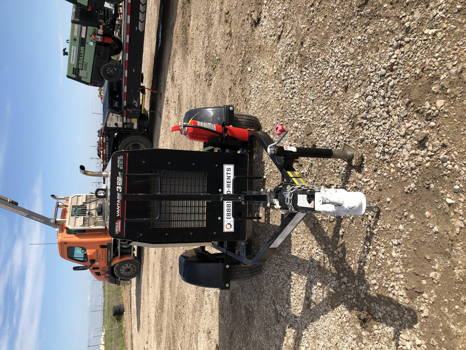 2019 Lincoln Electric Vantage 322 Ready-Pak 3, Two Wheel Trailer, Fender and Light Kit, Cable Rack