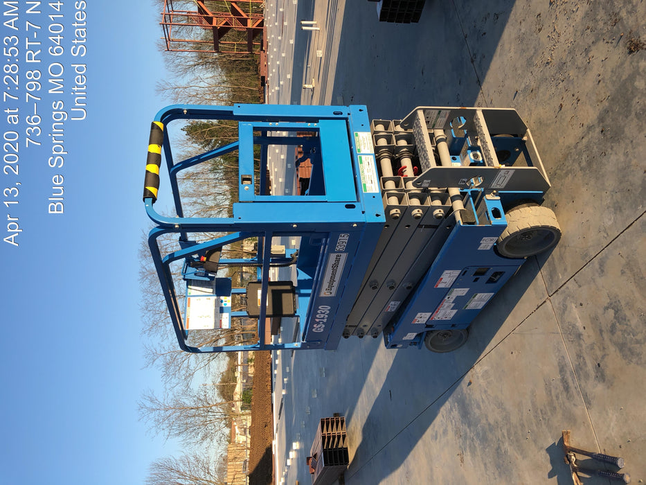 2020 Genie GS-1930 Solid Non Marking Tires, Beacon, Folding rails with half height swing gate