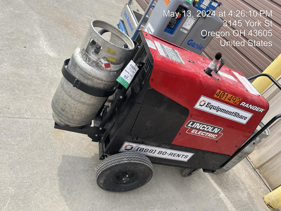 2024 Lincoln Electric Ranger 305 LPG Ranger 305 LPG, Undercarriage, Tank Holder & Strap, 10kw AC Gen, 25hp Kohler LPG Eng