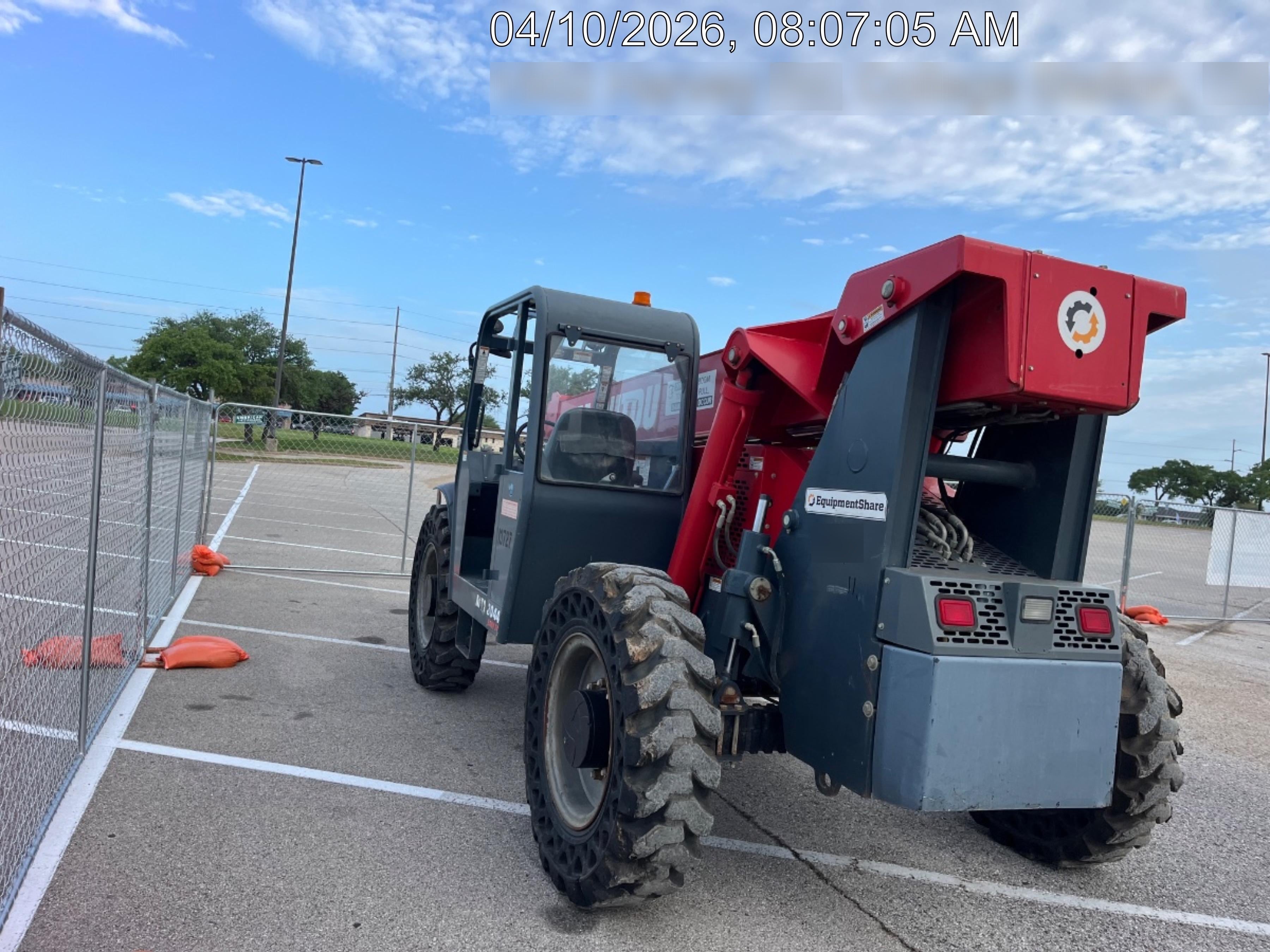 2018 Manitou MTA8044 MTA 8044 - 74 HP T4, Canopy, Worklights/Strobe, Beacon, 66" Carriage, 48" Forks, Solid Tires, Lift Hook, Aux Hydraulics