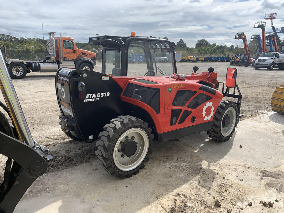 2020 Manitou MTA5519 Cab/Heat/Air, Solid Tires, Work Lights, Beacon, Aux Hydraulics, Back up Alarm, Mirrors, ES Keypad