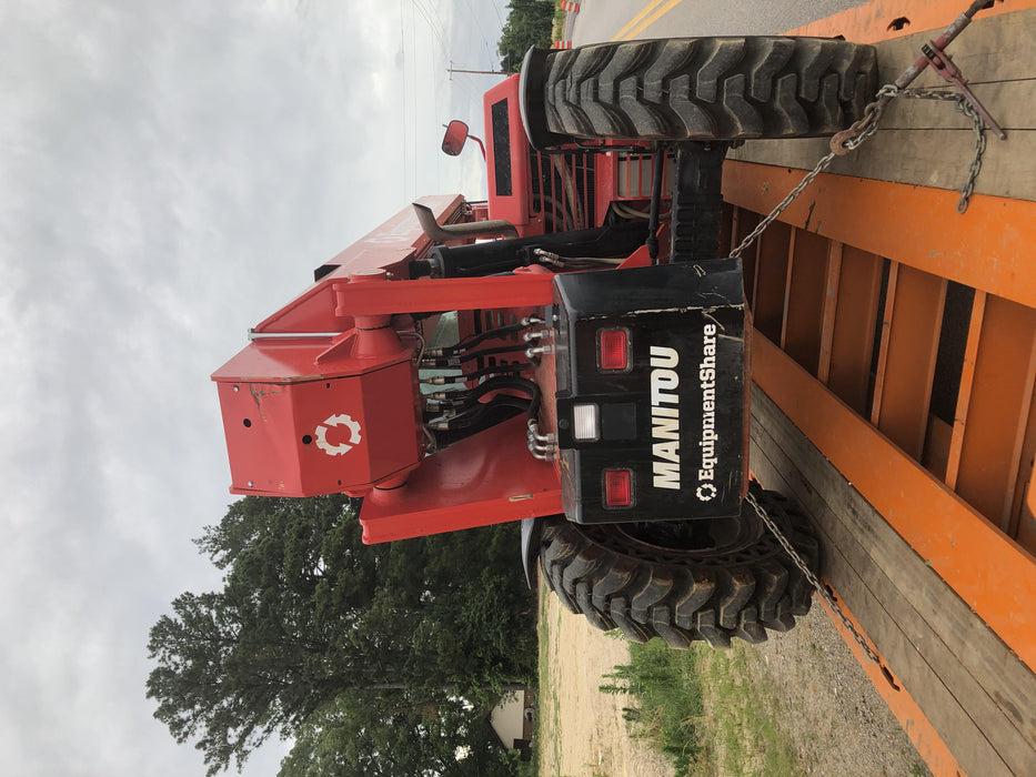 2020 Manitou MTA12055SER3 Cab/Heat/Air, Solid Tires, Amber Strobe, Lift Hook w/66" Carriage, 60" Forks