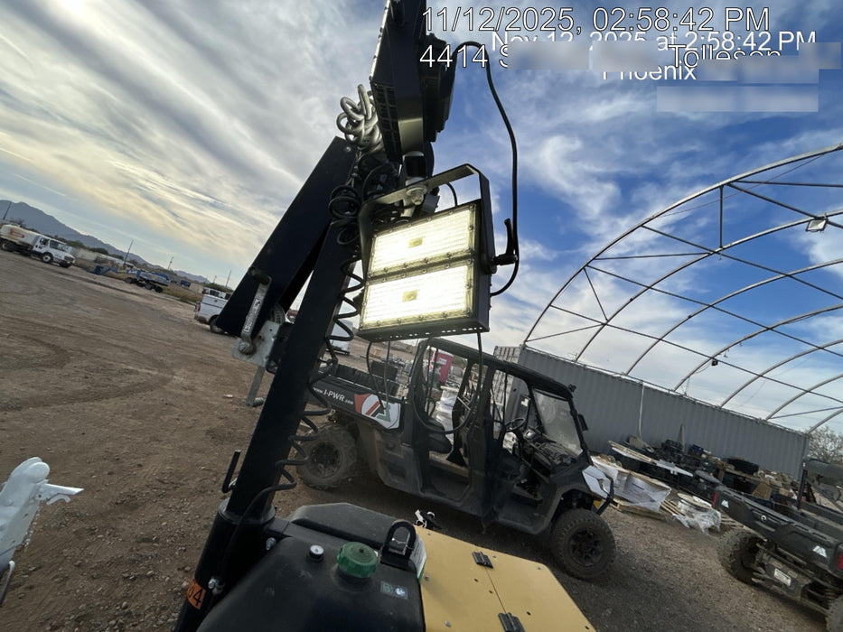 2022 Allmand NLV3GR (4) LED Light Fixture 350W, 23' Vertical Mast, 3kW Prime, Towable, ES Decals, T3