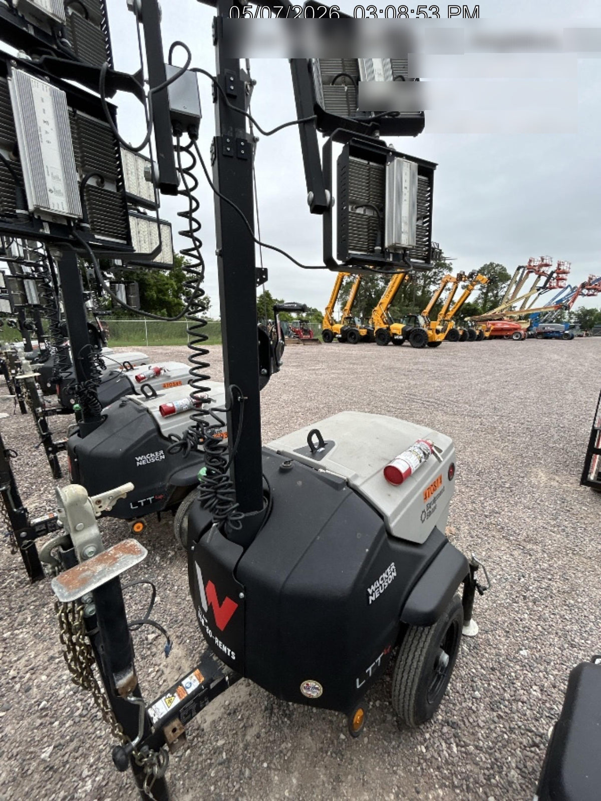 2024 Wacker Neuson LTT4 Diesel, Kohler KDW702, Deep Sea Controller, Auto Start, LED 320W, Bypass Outlet, T3