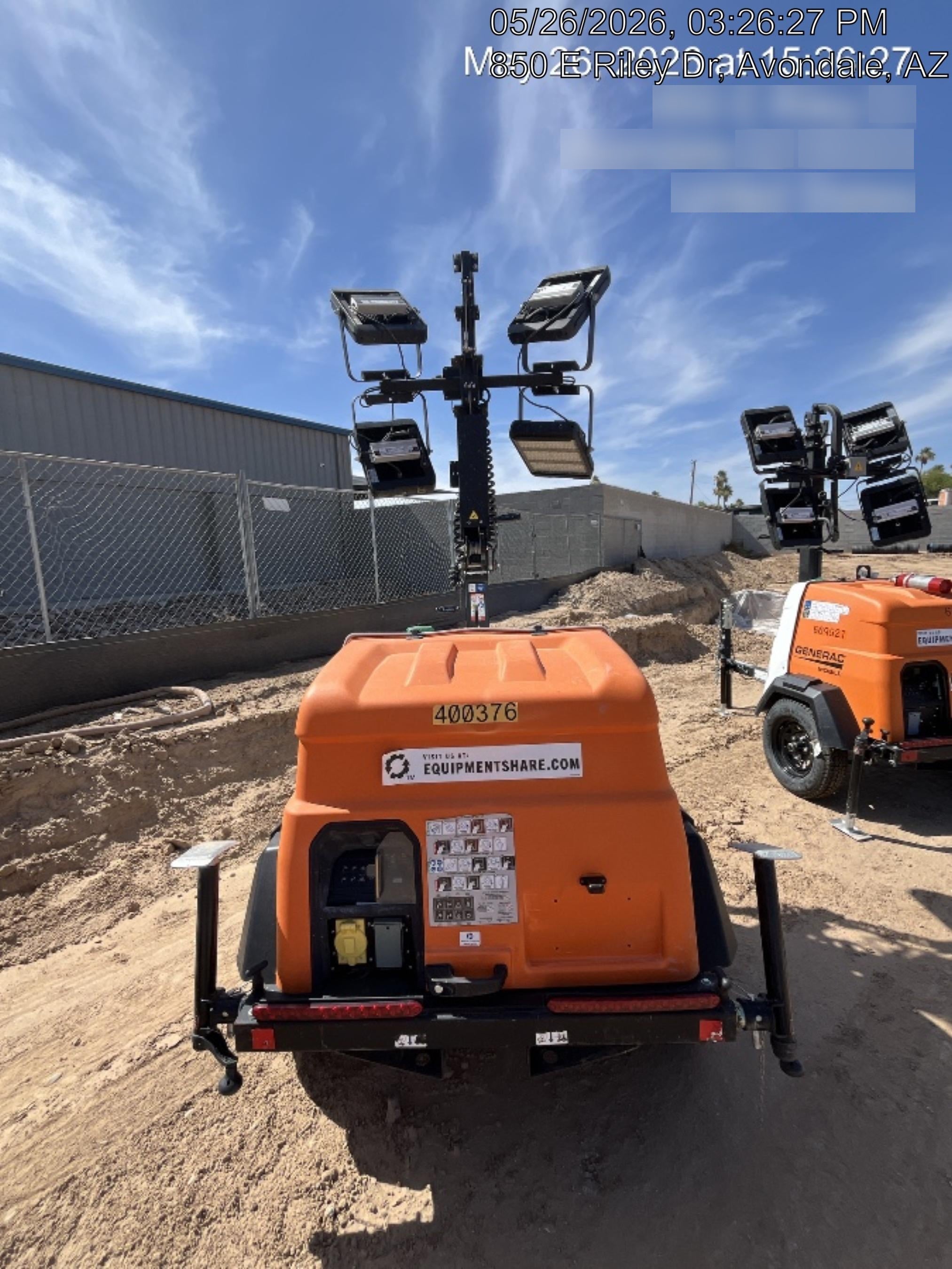 2024 Generac MLT2 Diesel, Flex Switch 120V Input, Powerzone Controller, 
(4) 320W LED Lights, 4kW Generator, 39.9 Gal Fuel Tank, 2" Ball, T3