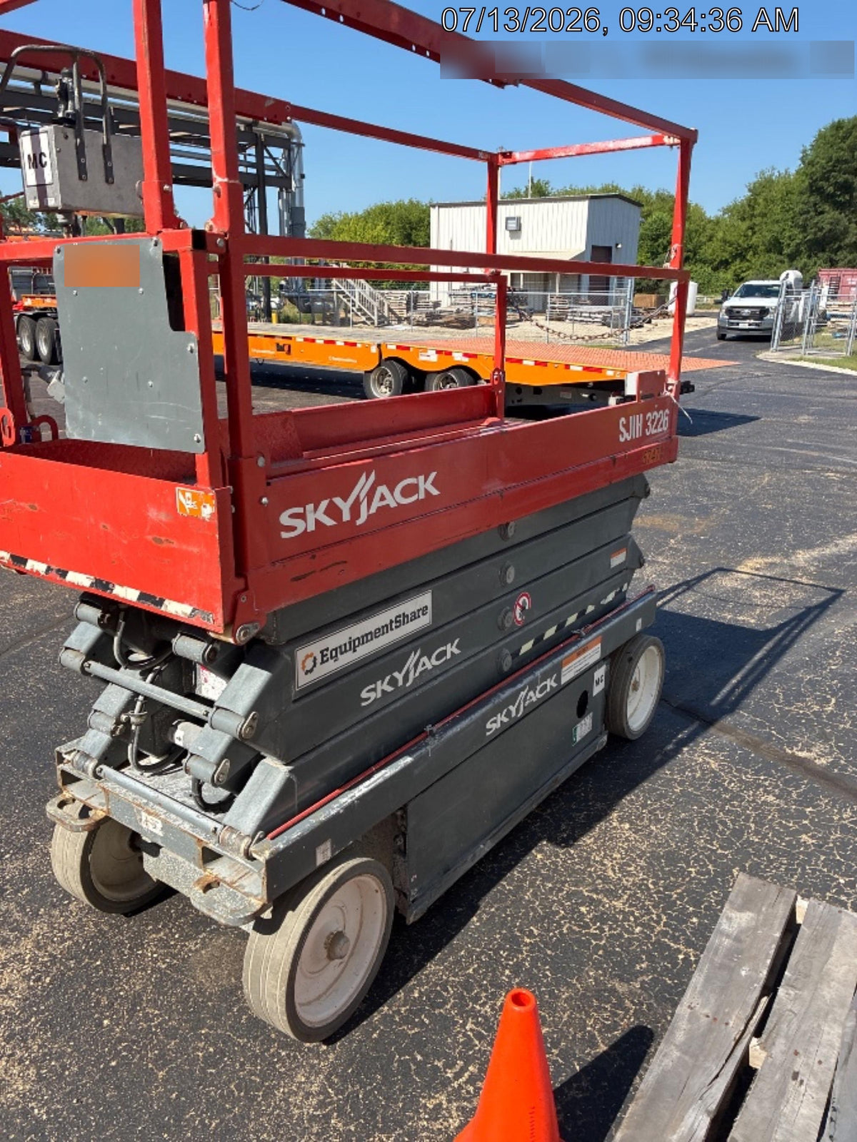 2018 Skyjack SJIII-3226 Standard Rental Specs