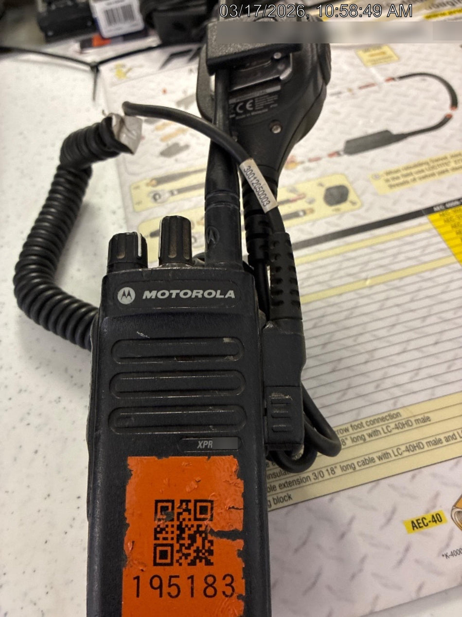 2021 MOTOROLA XPR3300E