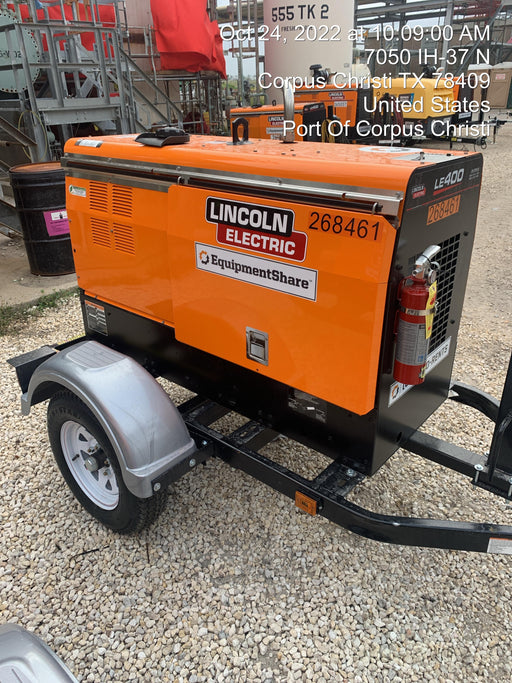 2022 Lincoln Electric LE400 Kubota V1505, Trlr, Cable Rack, Light Kit, ES Decals, T3