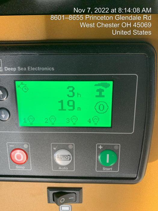 2022 Allmand NLV3GR (4) LED Light Fixture 350W, 23' Vertical Mast, 3kW Prime, Towable, ES Decals, T3