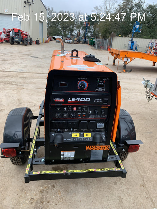 2022 Lincoln Electric LE400 Kubota V1505, Trlr, Cable Rack, Light Kit, ES Decals, T3