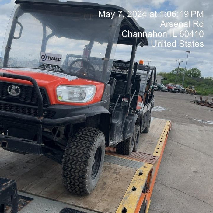 2022 Kubota RTV-X1140W-H Plastic Canopy, Windshield Acrylic Clear, LED Strobe Light, Wire Harness Kit, Back up Alarm
