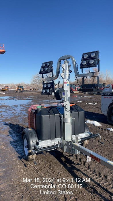 2023 Wanco WLTT-4MM4K Diesel, Deep Sea Controller, Shore Power Plug, Auto Start, (4) 350W LED Floodlights, 4kW Generator, 60 Gal Fuel Tank, 2" Ball, T3