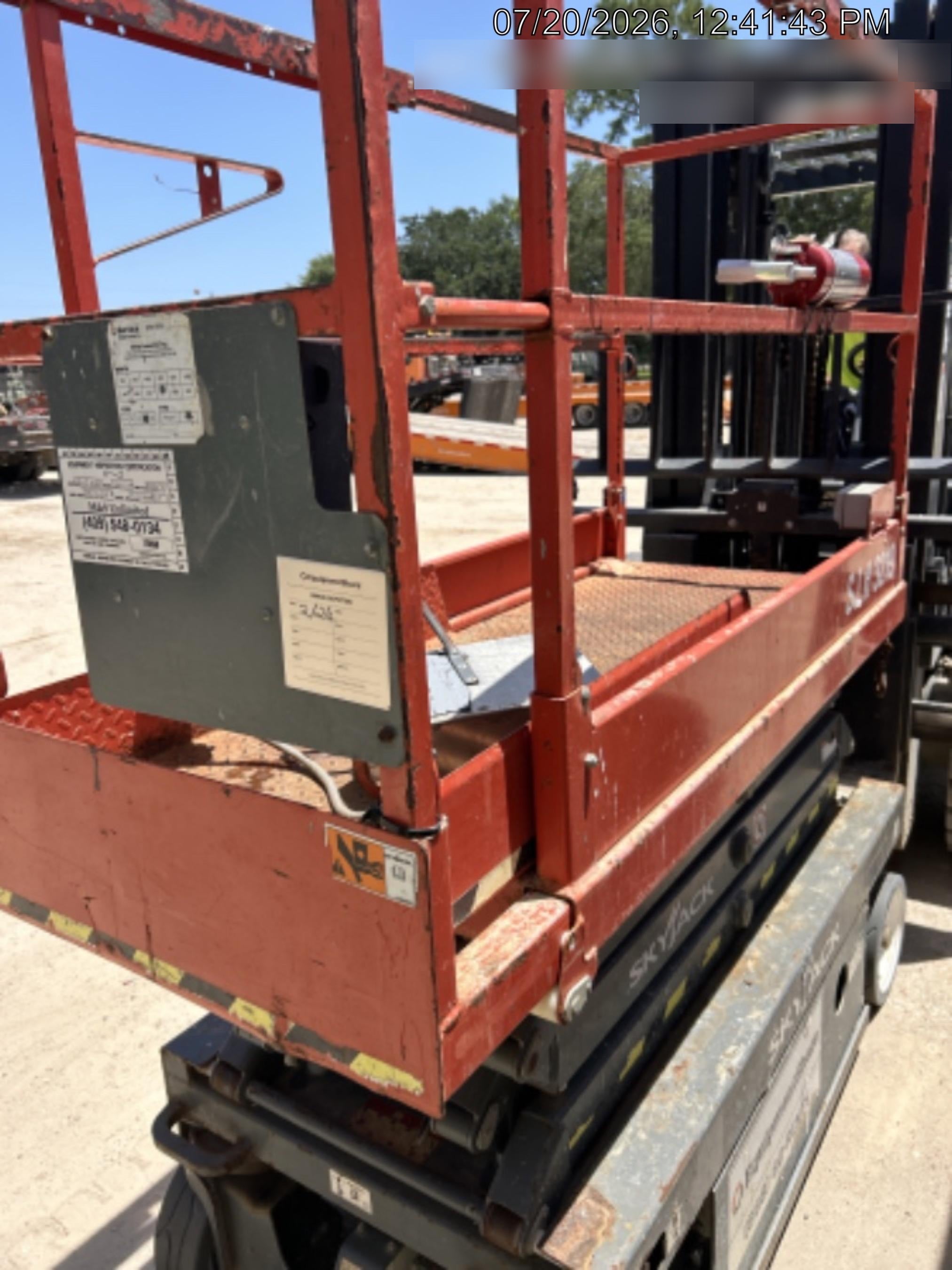 2019 Skyjack SJIII-3219 Standard Options, Trojan Batteries