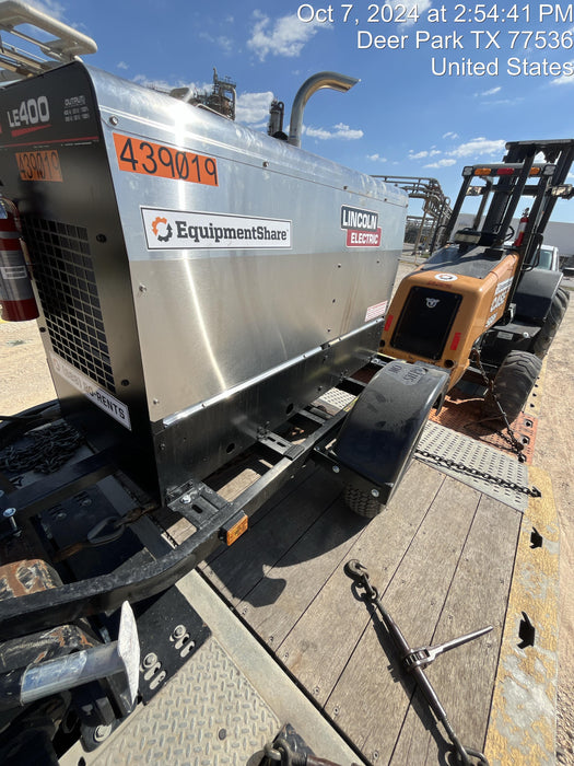 2024 Lincoln Electric LE400 Kubota V1505, Trlr, Cable Rack, Light Kit, ES Decals, T3