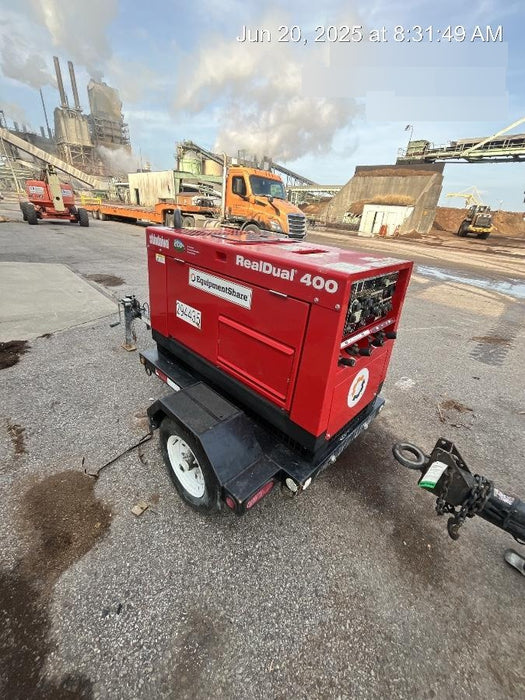 2023 Shindaiwa DGW400MDL Kubota D902 Engine, 23 HP, Dual Op Welder, Wire, Arc, Droop Stick, Tig, and CC Stick Functionality, Simulphase, 3 Phase and 1 Phase Gen Output, Single Axle NB Trlr, Slr Trckl Chrg 12V 12W, Fire Ext