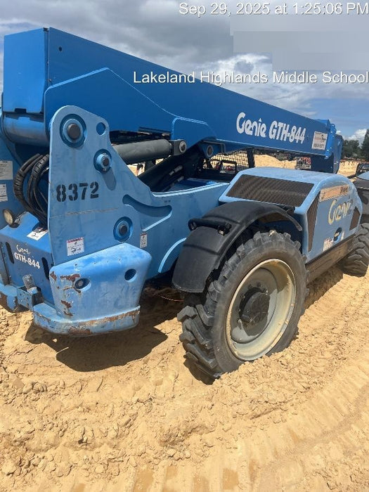 2018 Genie GTH-844 Genie GTH-844D w/Open ROPS, FF Tires, Work Light/Beacon, 60" Carriage and Forks