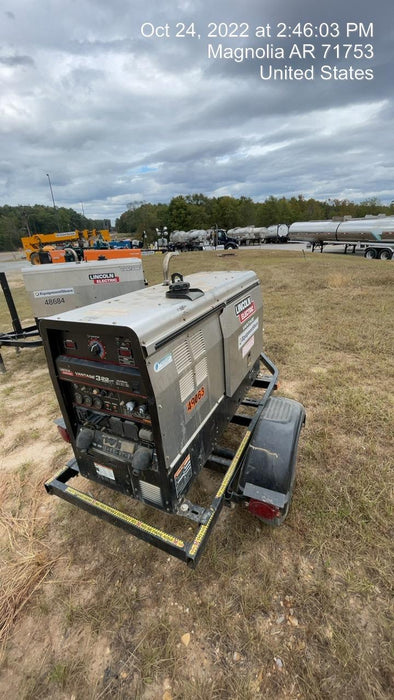 2019 Lincoln Electric Vantage 322 Ready-Pak 3, Two Wheel Trailer, Fender and Light Kit, Cable Rack