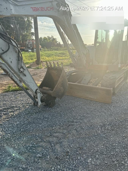 2019 Takeuchi TB290 Cab, AC, Rubber Tracks, Dozer Blade, Travel Alarm, Control Pattern Change Valve, Auxiliary Hydraulics w/18" Quick Coupler Bucket with teeth, 6.2 cu. ft. capacity/24" Quick Coupler Bucket with teeth, 8.6 cu. ft. capacity/36" Quick Coupler Bucket with teeth, 13.4 cu. ft. capacity, Quick Coupler, Hydraulic Thumb Installed
